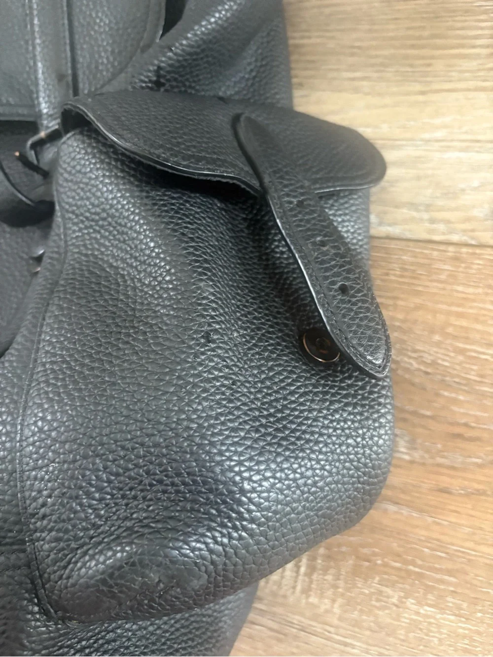 Coach Black Pebbled Leather Men's Backpack Hudson